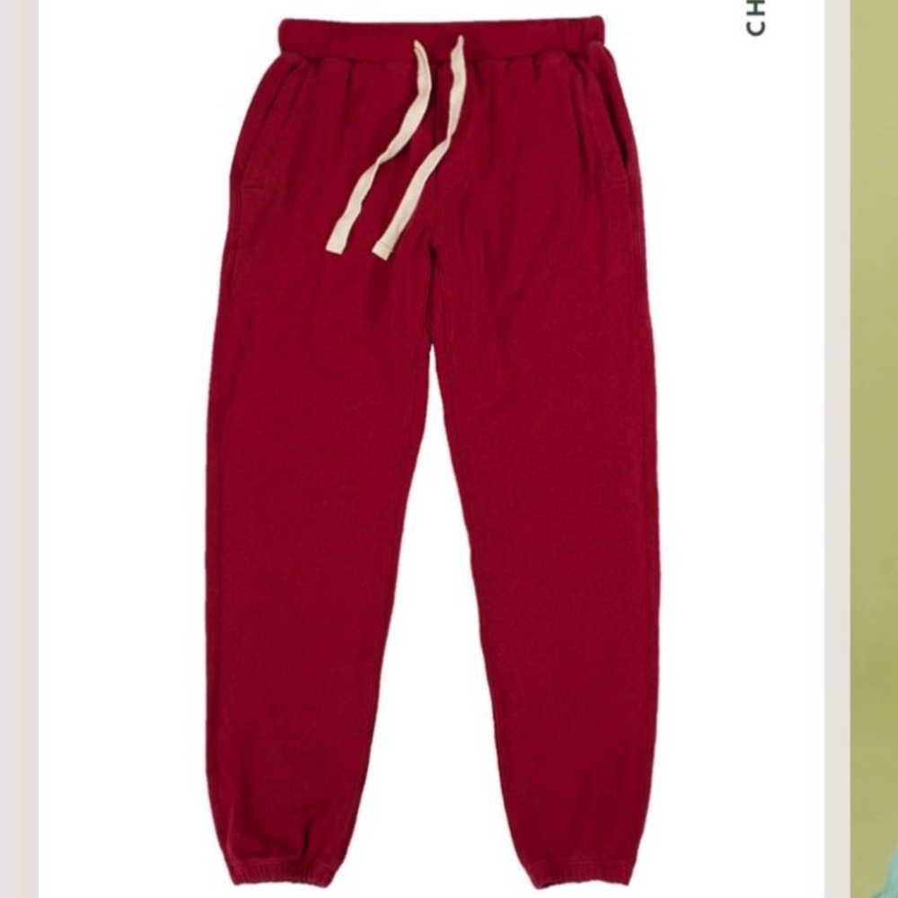 sweatpants red